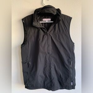 Orlebar Brown Black Performance Quilted Puffer Vest Full Zip Medium Men’s